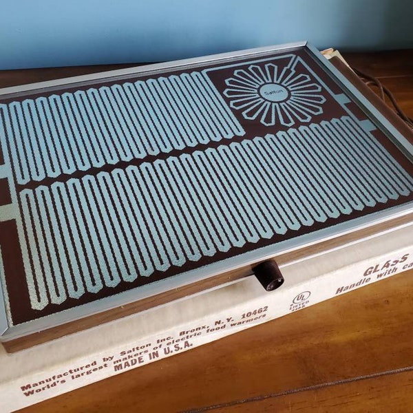 Vintage Salton Hotray Electric Table Range Warmer Hot Plate NIB