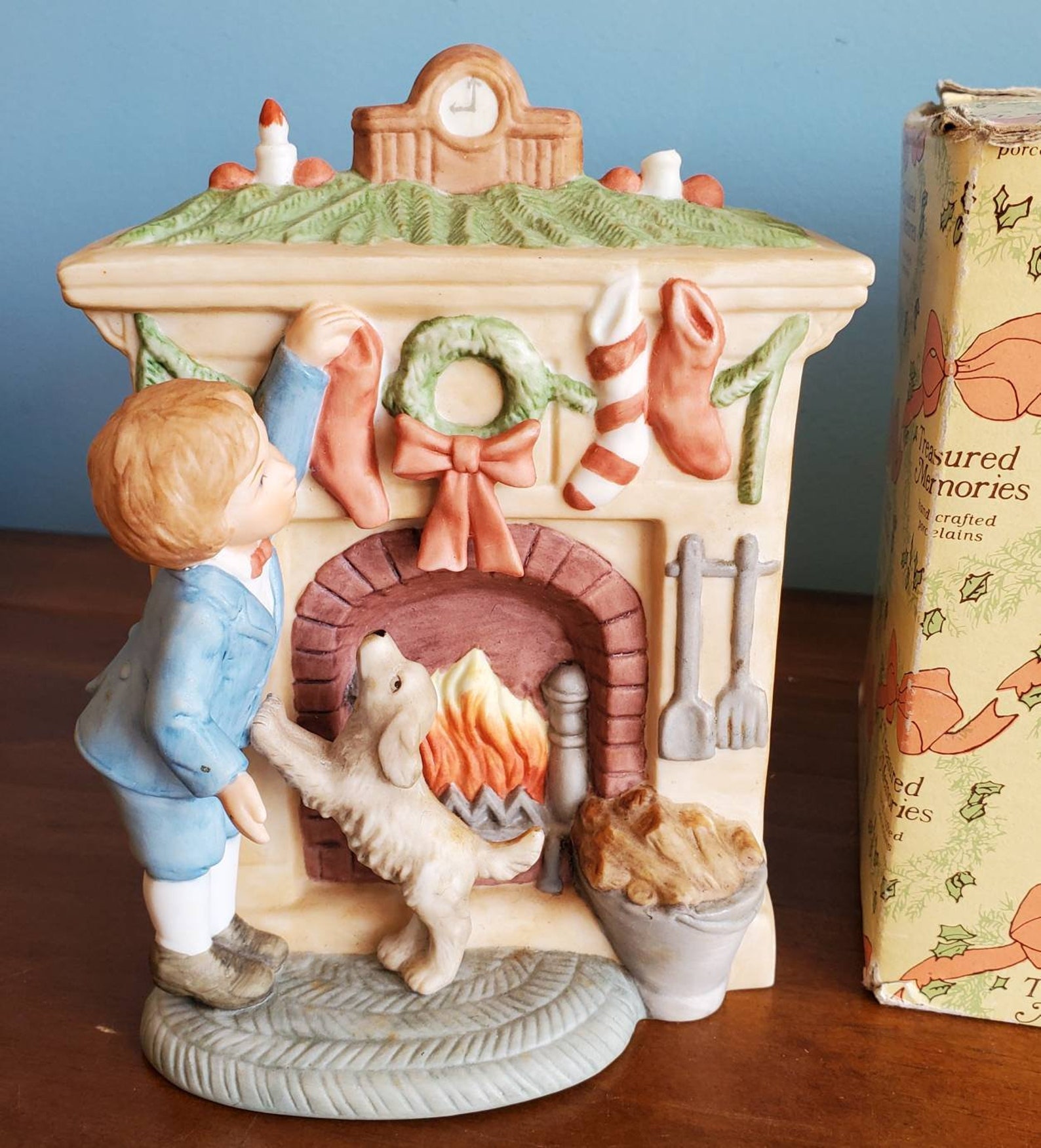 Vintage Enesco Christmas Music Box with Box Etsy