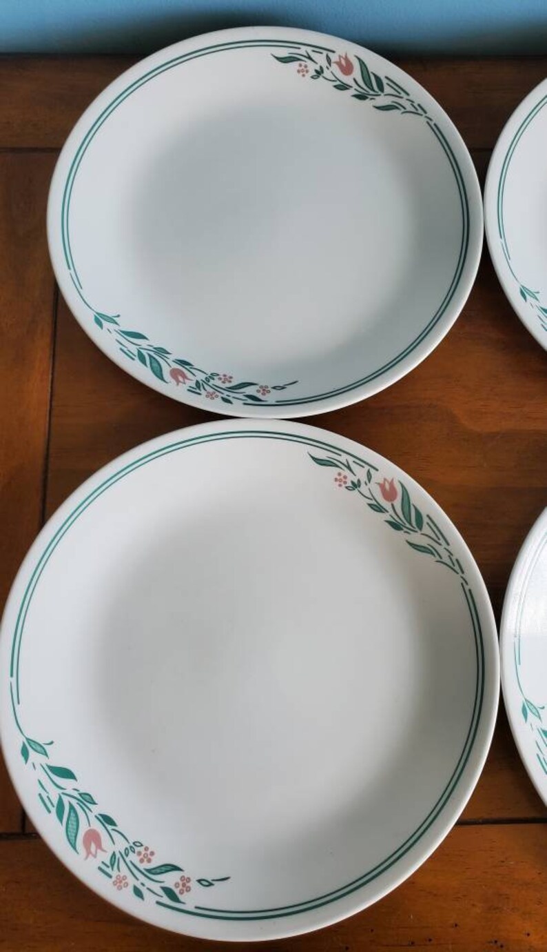 Corelle Rosemarie Dinner Plates Set of 4 Etsy