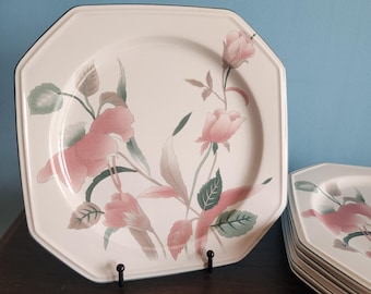 Mikasa Silk Flowers Dinner Plate Set of Six