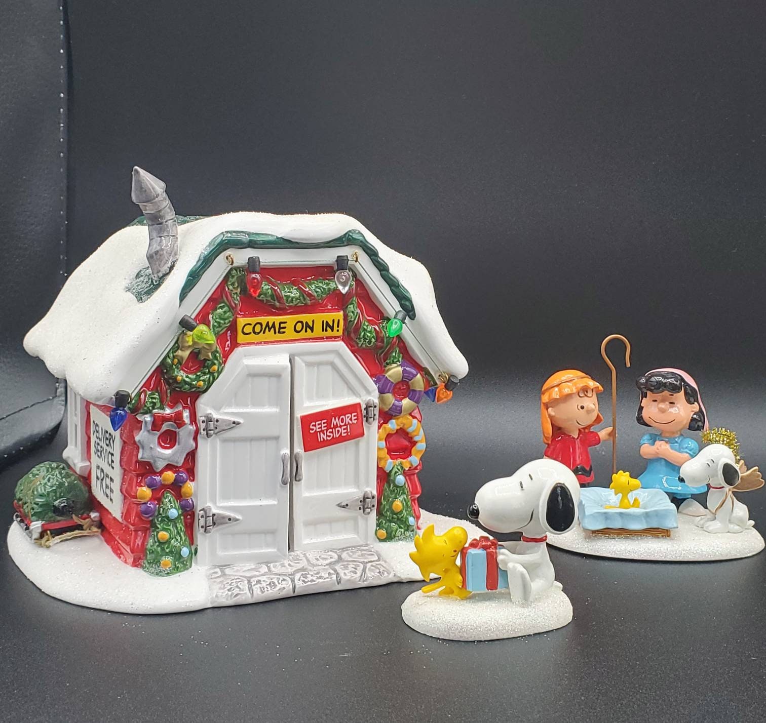 Department 56 The Peanuts Christmas Village Set Etsy