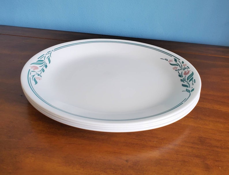 Corelle Rosemarie Dinner Plates Set of 4 Etsy