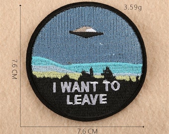 EMBROIDERED Iron On Patches appliques transfers Biker Patch Badges Get In Loser