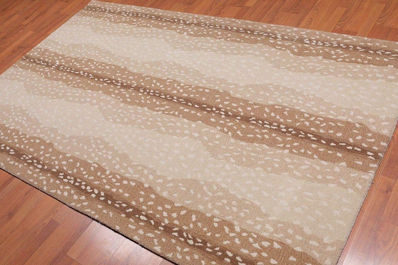 100 Authentic Ballard Design Animal Antelope Rug 3x5 5x8 Image 0
