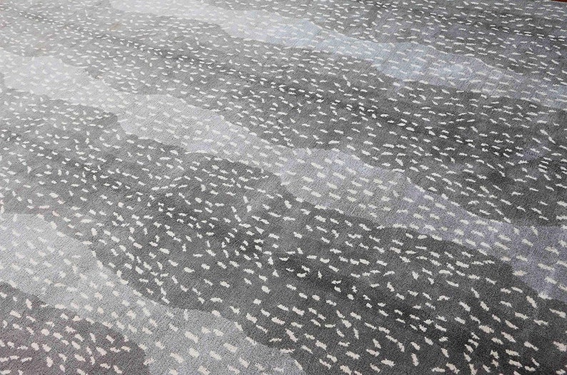 100 Authentic Ballard Design Animal Antelope Grey Rug 3X5 Etsy