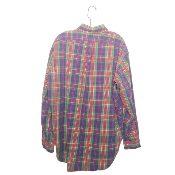 Vtg 90s Polo Ralph Lauren Button Up Mens Shirt Sz… - image 4