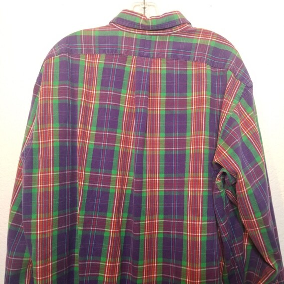 Vtg 90s Polo Ralph Lauren Button Up Mens Shirt Sz… - image 5