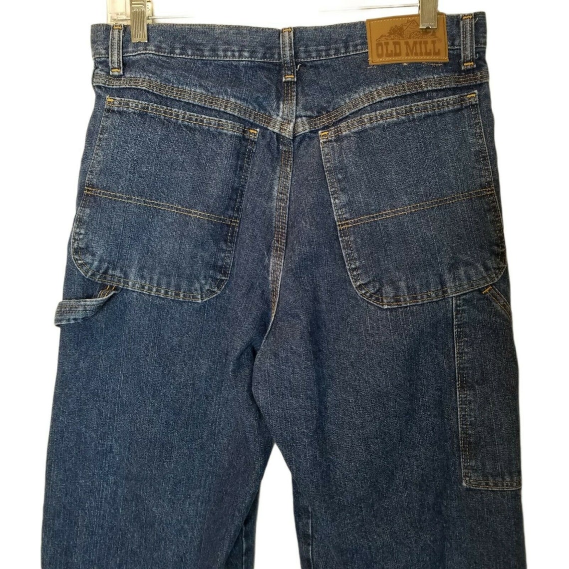 Vintage Mens Old Mill Denim Jeans 80s Carpenter Style Straight | Etsy
