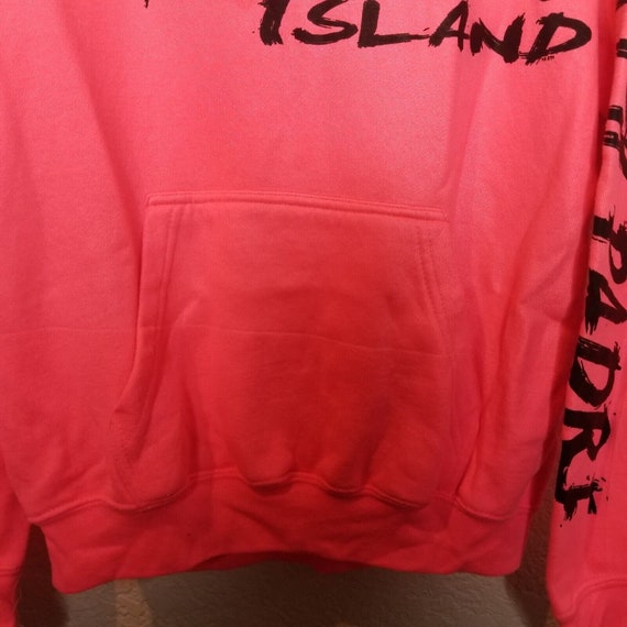 Vtg 90s Hot Pink South Padre Island Hoodie Sz M K… - image 3