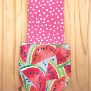 Chicken  Diaper in WATERMELON and PINK DOT fabrics or Red Hearts Fabric