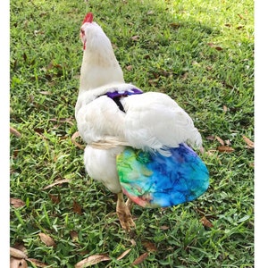 Chicken  Diaper in BATIK WATERCOLORS fabric