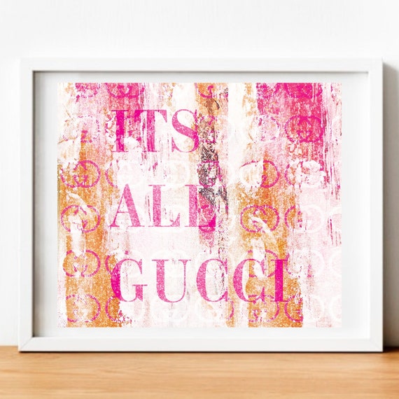 gucci wall print