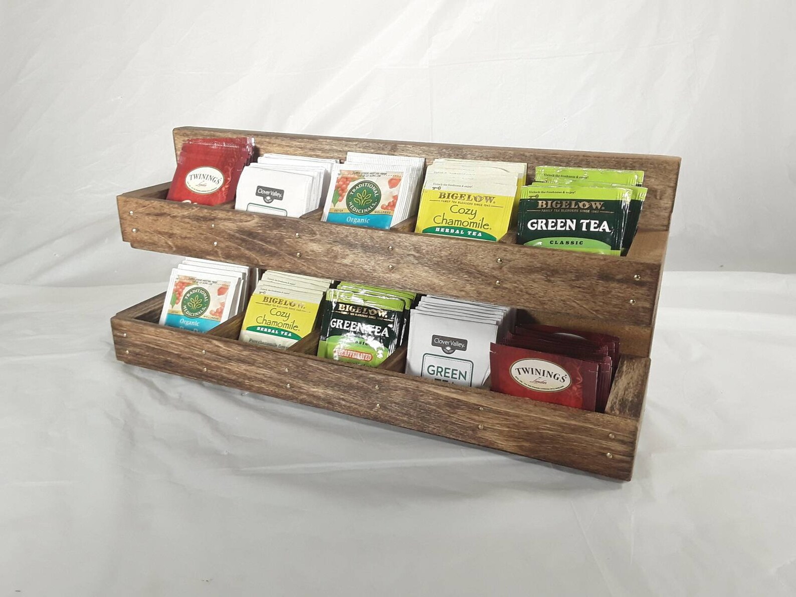 Made to Order. Beautiful Dark Tea Rack Organizer for Etsy