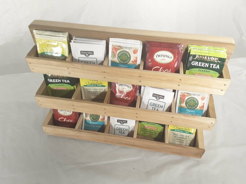 Made to Order Beautiful Tea Rack Organizer for Individually Etsy