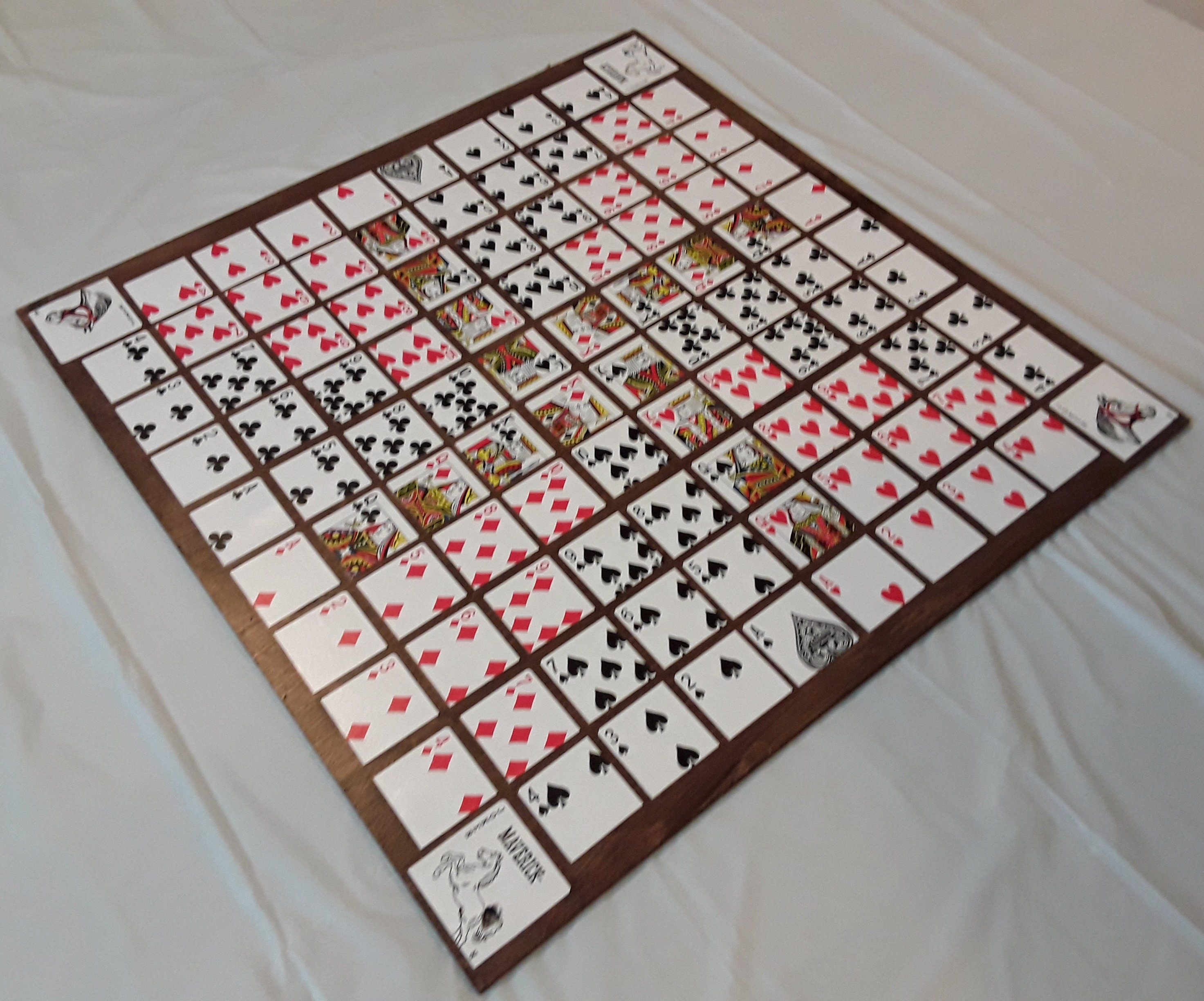 Made to Order. One Eyed Jack Game Board. Royal X Layout. 2 Ft 