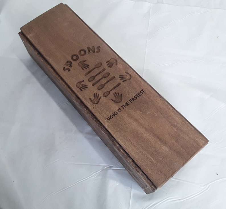 Spoons Game With Cards Spoons and Rules. Includes Handmade Etsy