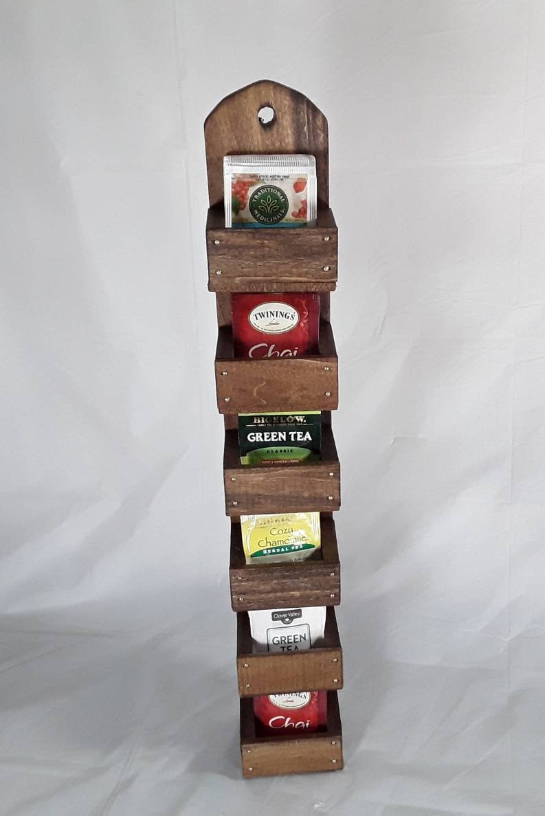 Made to Order Hanging Dark Tea Rack Organizer for Individually | Etsy