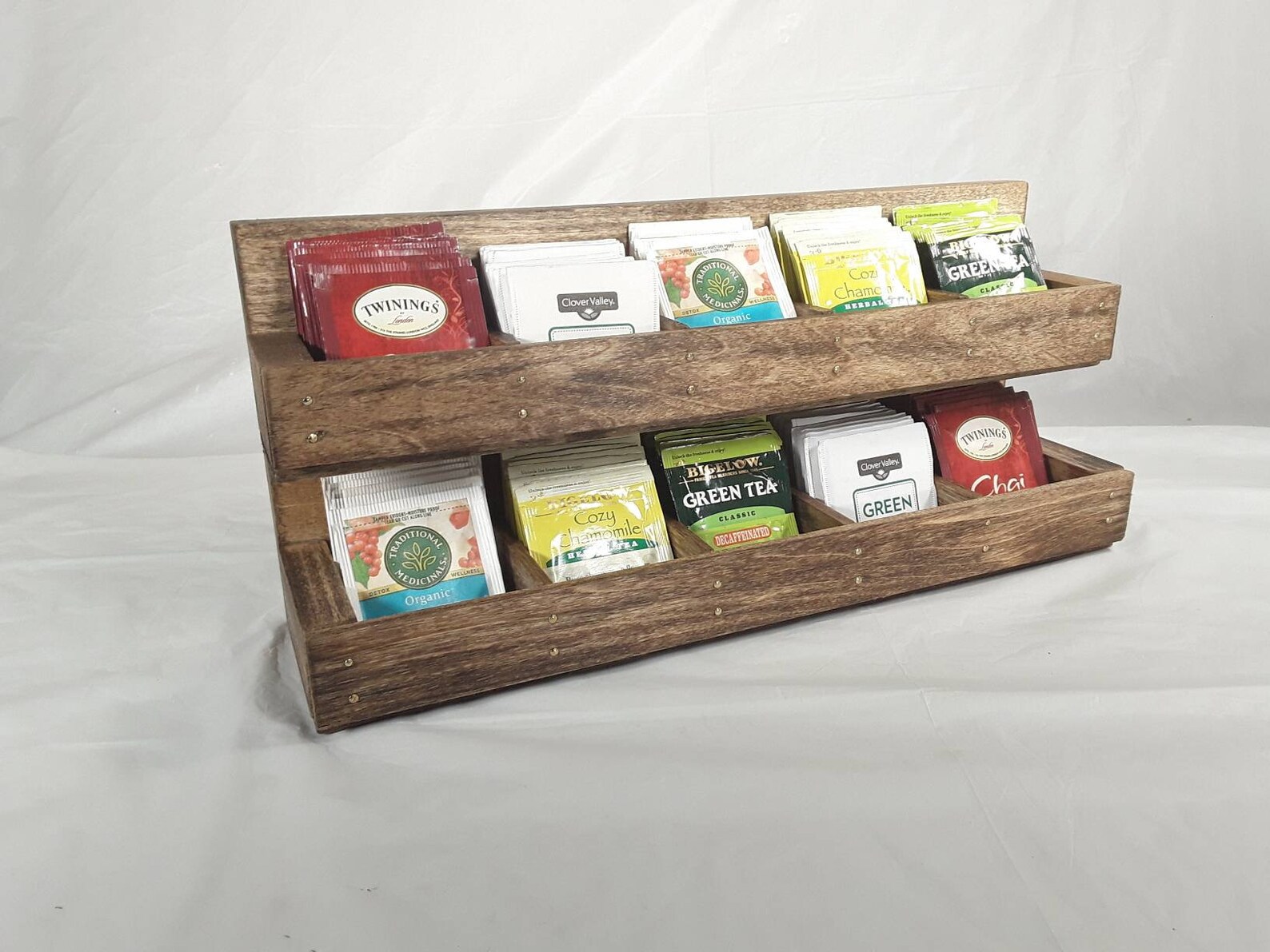 Made to Order. Beautiful Dark Tea Rack Organizer for Etsy