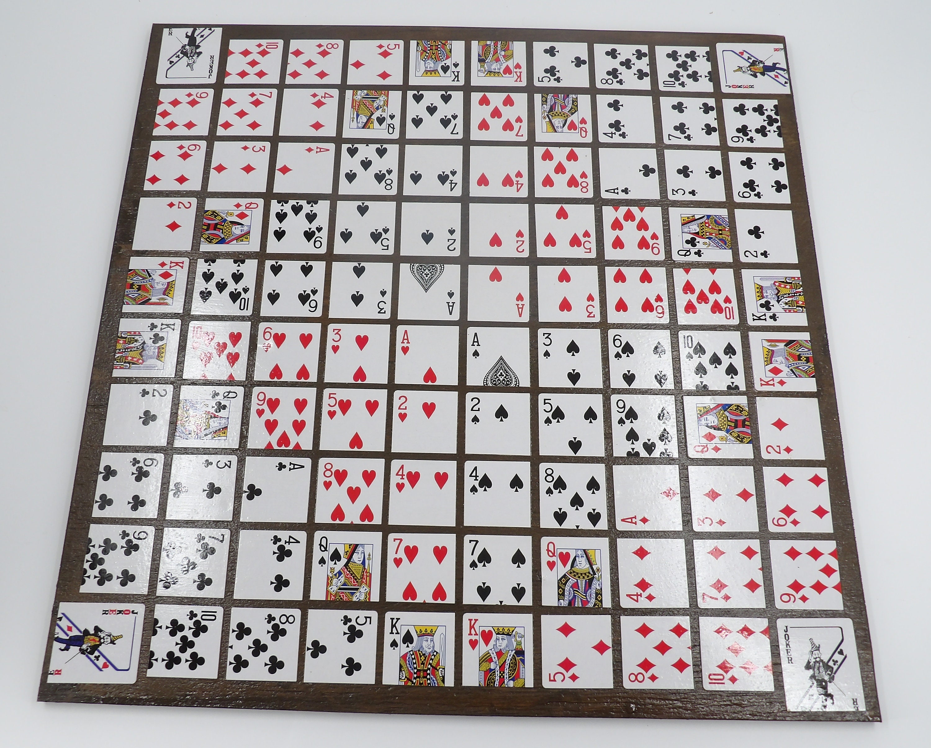 Made to Order. One Eyed Jack Game Board. Royal X Layout. 2 Ft 