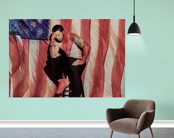 Curtain Call The Hits Eminem Album Poster Rapper Art Print 12x12/" 24x24/" 32x32