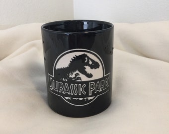 Engraved Jurassic Park Coffee Mug - Hand Engraved Gift