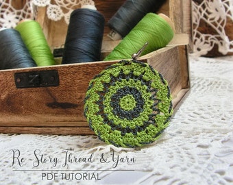 Häkeln Sie Schmuck MUSTER, Halskette häkeln Muster, Faden häkeln Ohrring Muster, PDF Tutorial, häkeln Boho Anhänger, Diy Geschenk, für Sie