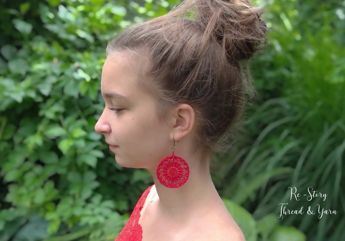 PATTERN Thread Crochet JEWELRY BOHO Crochet Necklace Boho Etsy