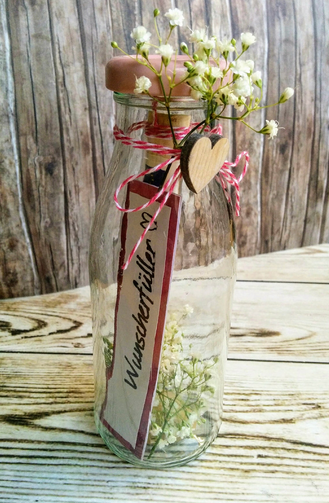 Wunscherfüller Sterne Geschenkset - Geldgeschenk Box Mit Wunschflasche Für Geburtstag & Taufe