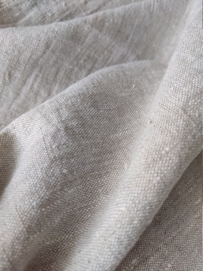 Soft Pure Linen Fabric Very Heavy Weight Canvas Undyed. 280 Etsy