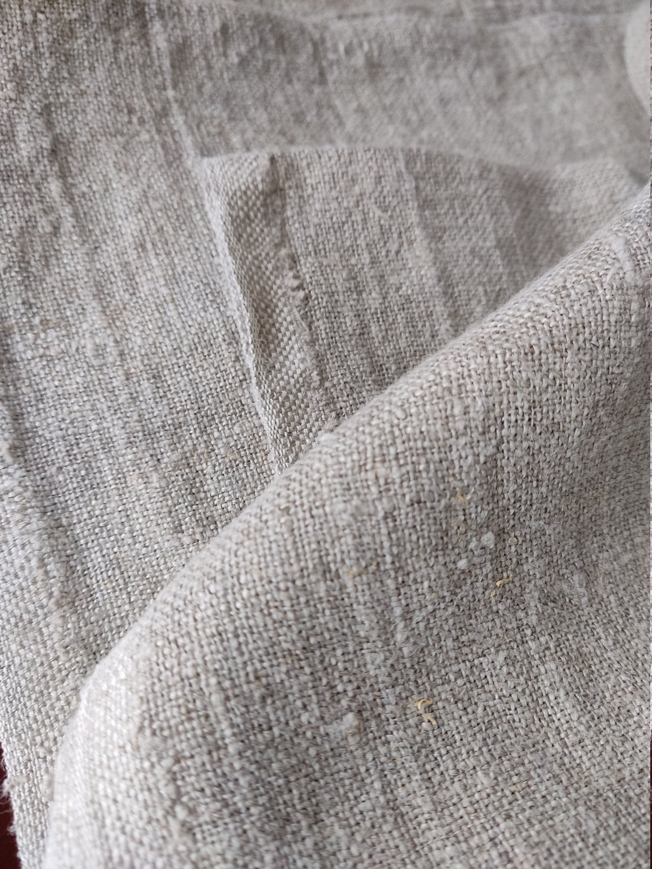 Soft Pure Linen Fabric, Very Heavy Weight Canvas, Undyed Soft Pure Linen Fabric, Very Heavy Weight Canvas, Undyed
