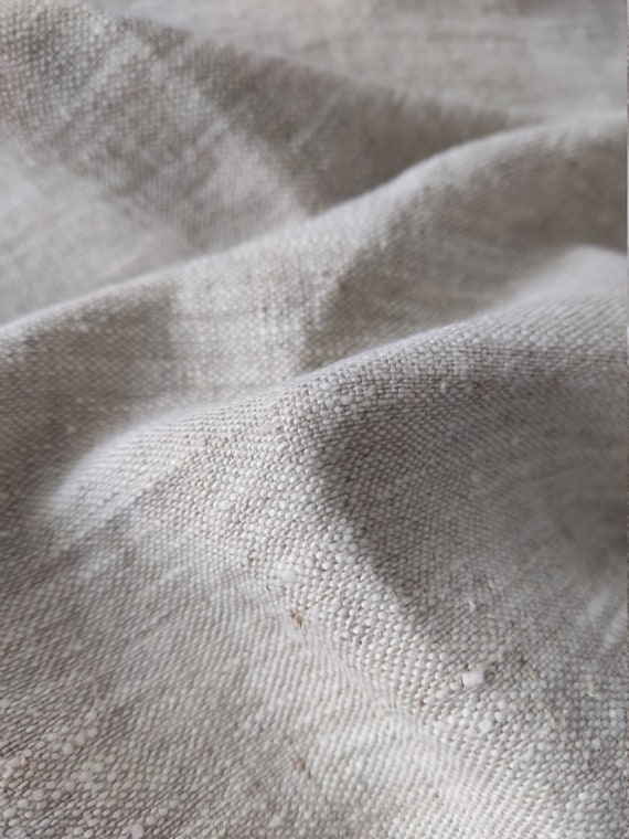 Softened Linen Wool Blend Fabric, Medium Weight Light Gray Linen Wool Fabric,  210 GSM, Washed Linen Fabric by the Yard, Linen by the Meter 