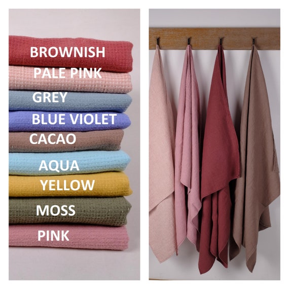 Linen Waffle Towels Various Colours Towel Set Bath Towel Body