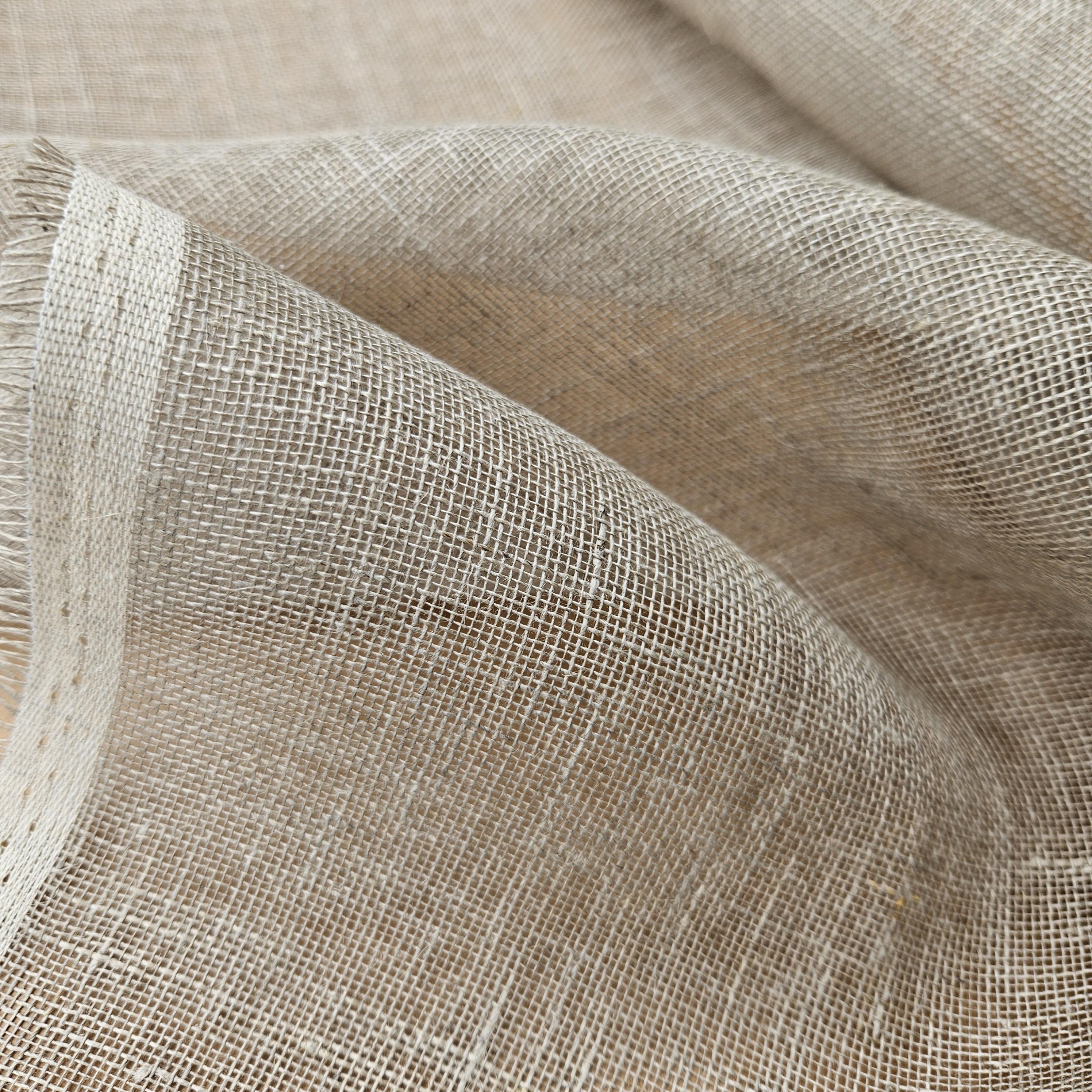 Natural Thin Linen Fabric for Curtains 100% Flax Transparent, Loose Weave  Sheer Fabric Medium Weight Transparent. CHEESECLOTH by the Yard - Etsy, image size:2992x2992