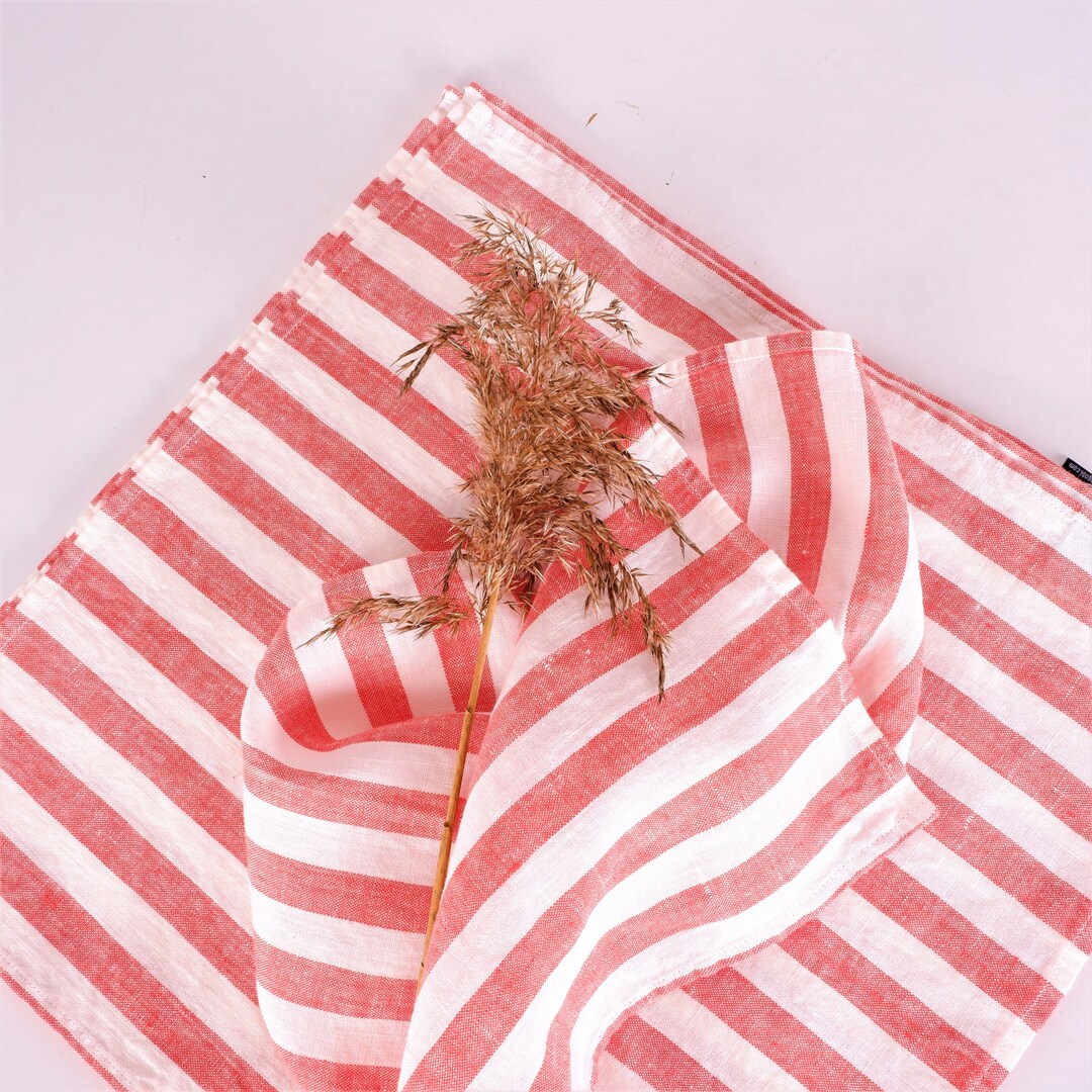 TOWELS Linen Napkins French Linen. Natural. Cottage Style Linen. Set of