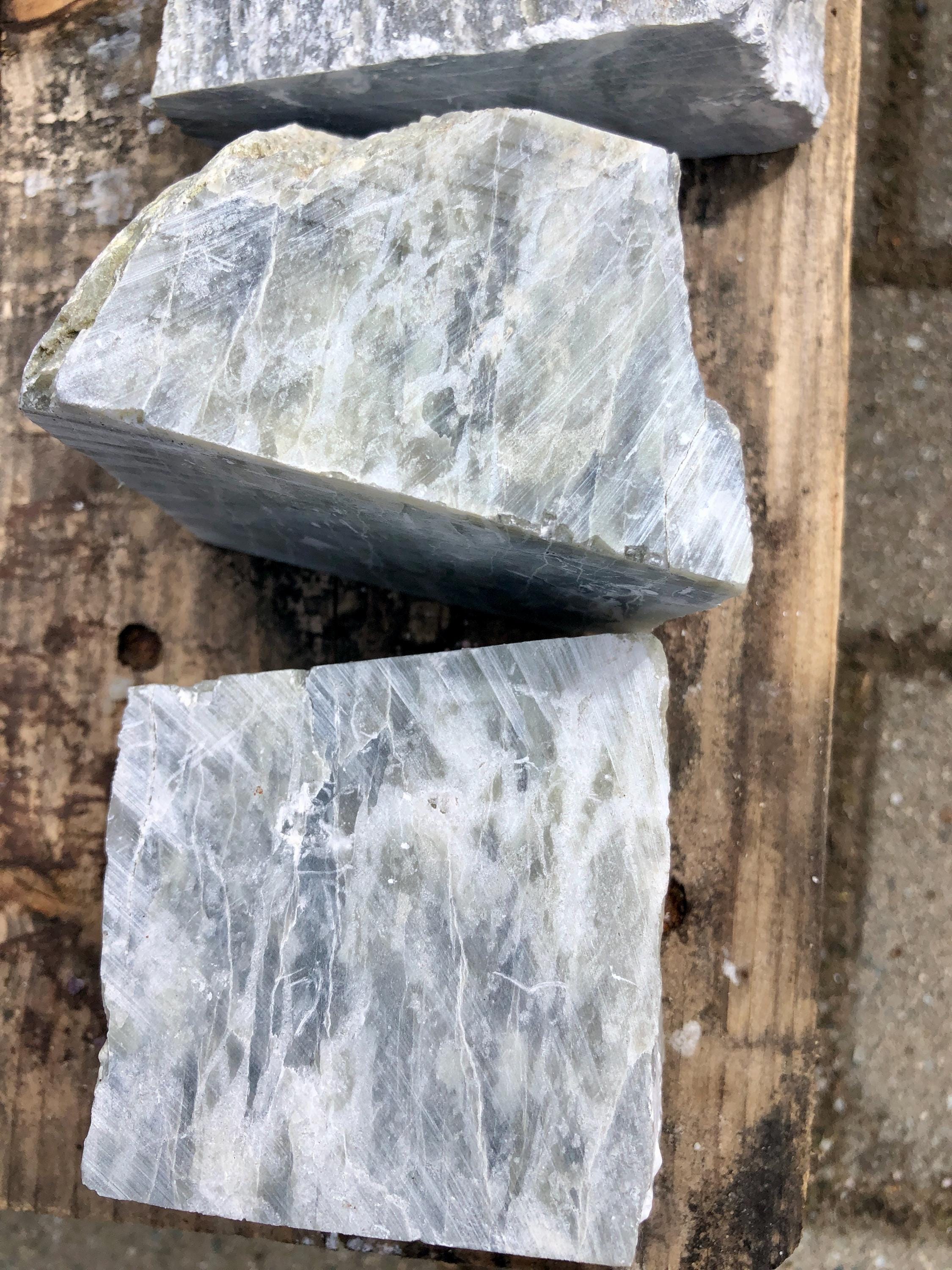 Soapstone, 0.9 Kg From France, Soapstone, Steatite, Talc, Lava