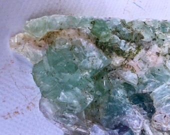 Fluorite disc painted, 468 g (0.05 Euro/g) XXL unique piece from Mexico