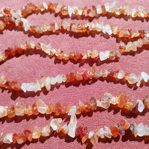 Carnelian necklace: fiery passion
