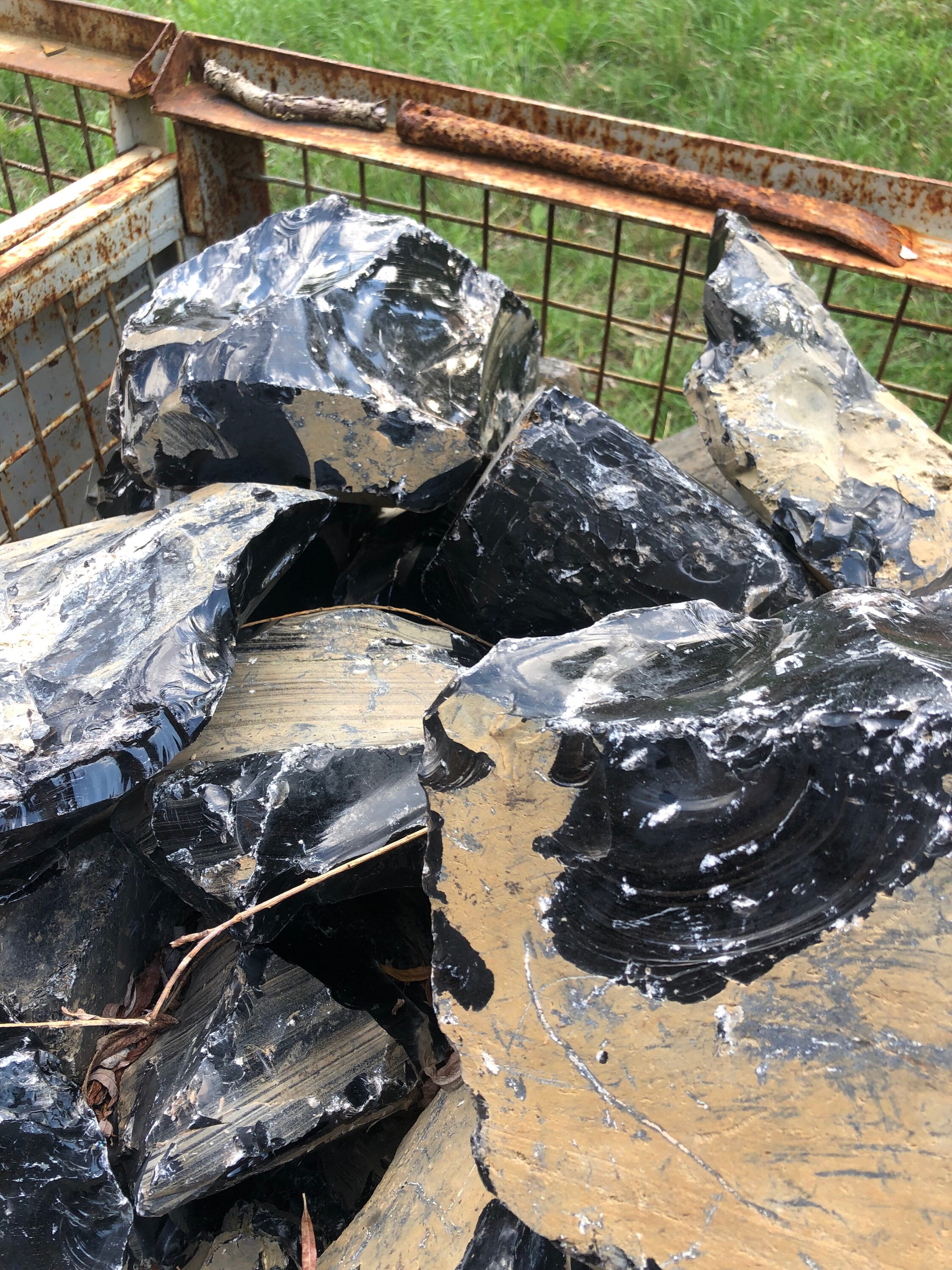 Obsidian 9.3 Kg (10 Euro/kg) Unique Item From Armenia, Volcanic
