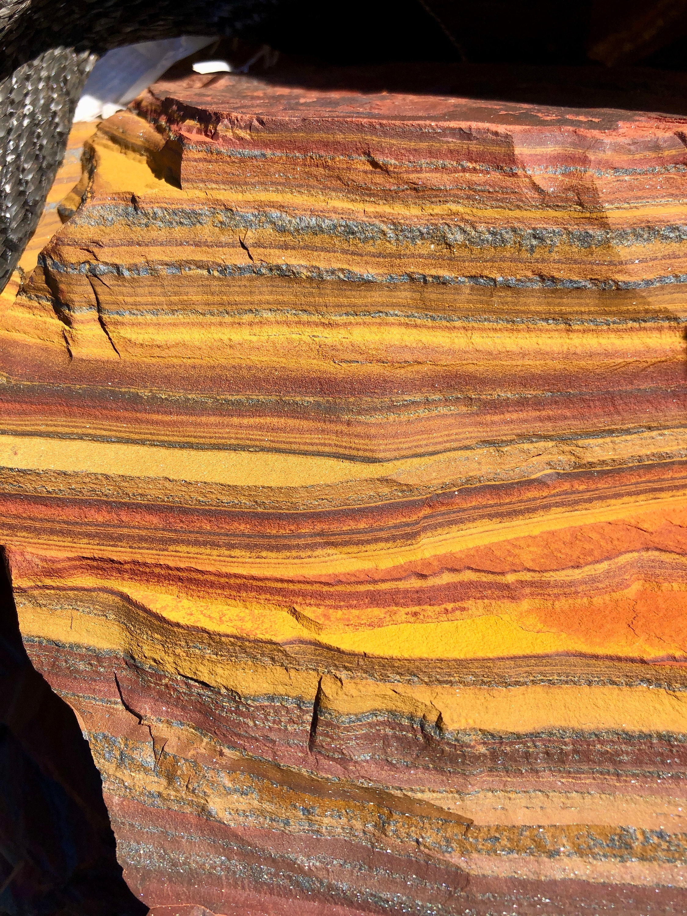 Sunset Jasper, 0.9 kg (9.44 Euro/kg) Rarities from South Africa, Mugglestone