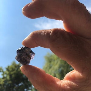 Cordierite, 100 g, Tanzania, blue and grey transparent aggregates in gemstone quality, pleochroism gemstone