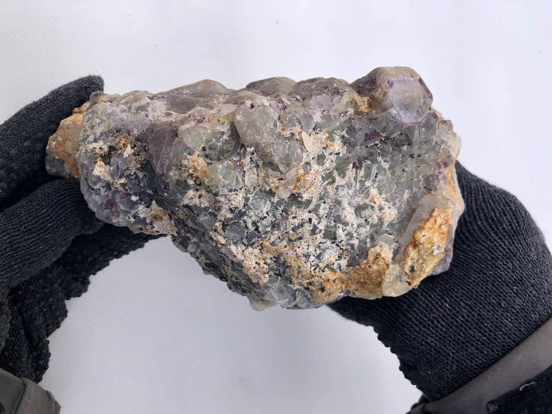 Fluorite With Rock Crystal, UV Active, 1.56 Kg 35.26 Euro/kg XL Unique ...