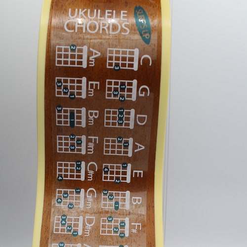 Ukulele Chords Sticker Calavera Clear Sticker for the Back Etsy