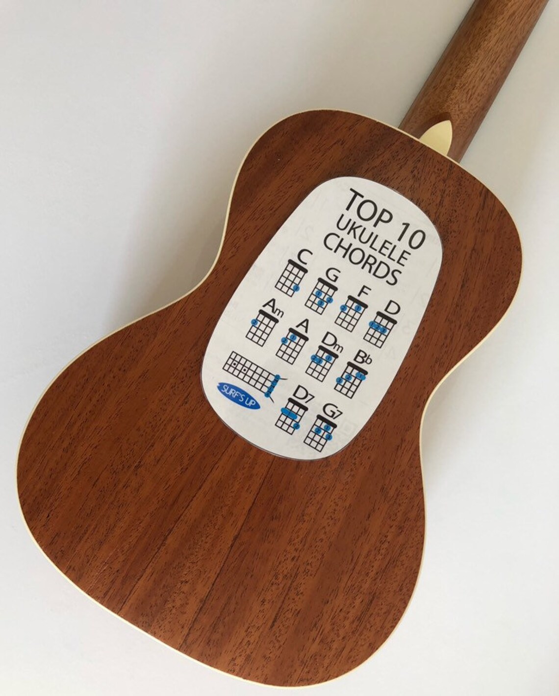 Top 10 Ukulele Chords Sticker Clear Sticker for the Back of Etsy