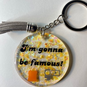 Degrassi TNG sleutelhanger, ik ga beroemd worden, Manny Santos, Handgemaakt uniek cadeau voor haar
