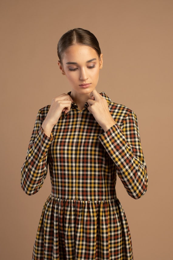 short plaid dress