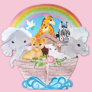 Custom Handmade Painting or Noah&#39;s Ark