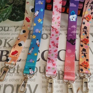 Lanyard, ghibli, galaxy-vrienden, Sakura Cherryblossem, Onigiri, Ghost Pokemon,