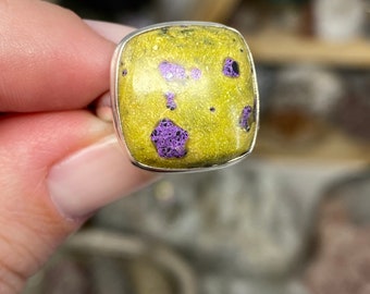 Atlantisite Ring 01 Natural Spiritual Healing Crystal Energy Size 10 Atlantisite Ring 01 Natural Spiritual Healing Crystal Energy Size 10