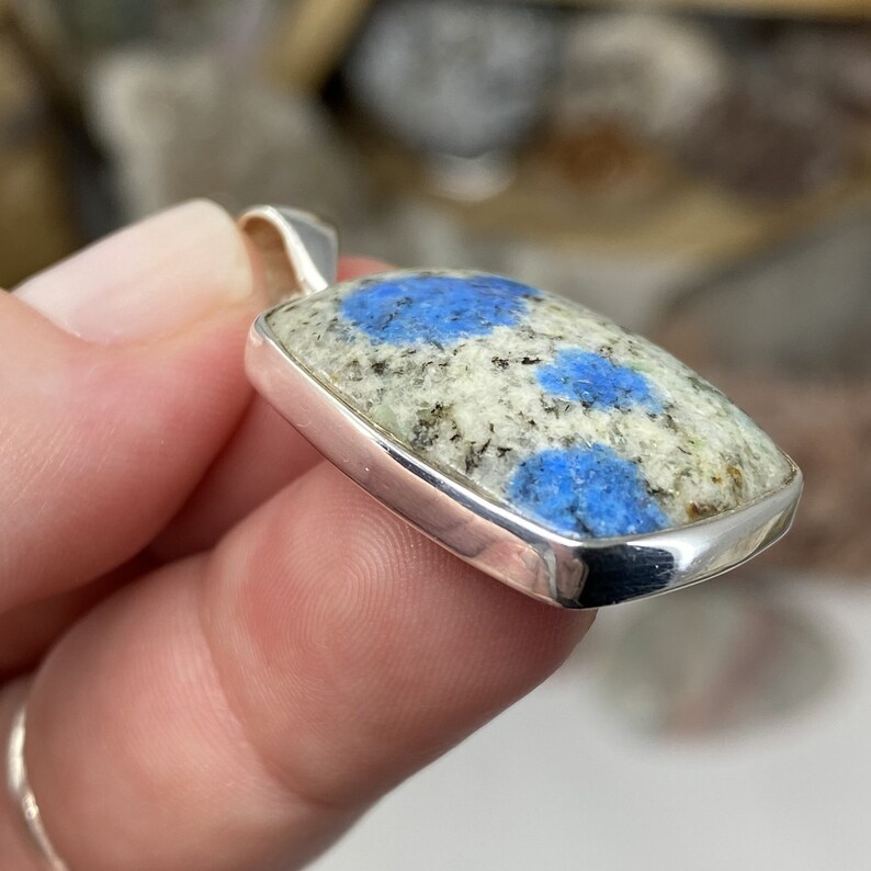 K2 Pendant K2 stone azurite stone azurite K2 granite stone granite K2 azurite stone K2 Jewelry jewelry K2 k2 azurite jewelry