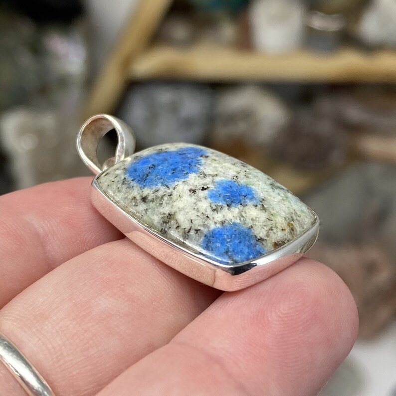 K2 Pendant K2 stone azurite stone azurite K2 granite stone granite K2 azurite stone K2 Jewelry jewelry K2 k2 azurite jewelry